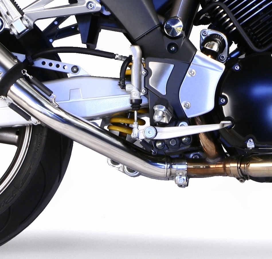 GPR exhaust compatible with  Yamaha Bt Bulldog 1100 2002-2007, Satinox , Dual Homologated legal slip-on exhaust including removable db killers and link pipes 