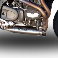 GPR exhaust compatible with  Buell Xb 9 2003-2007, Deeptone Inox, Dual Homologated legal slip-on exhaust including removable db killers and link pipes 
