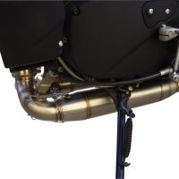 GPR exhaust compatible with  Buell Xb 9 2003-2007, Deeptone Inox, Dual Homologated legal slip-on exhaust including removable db killers and link pipes 