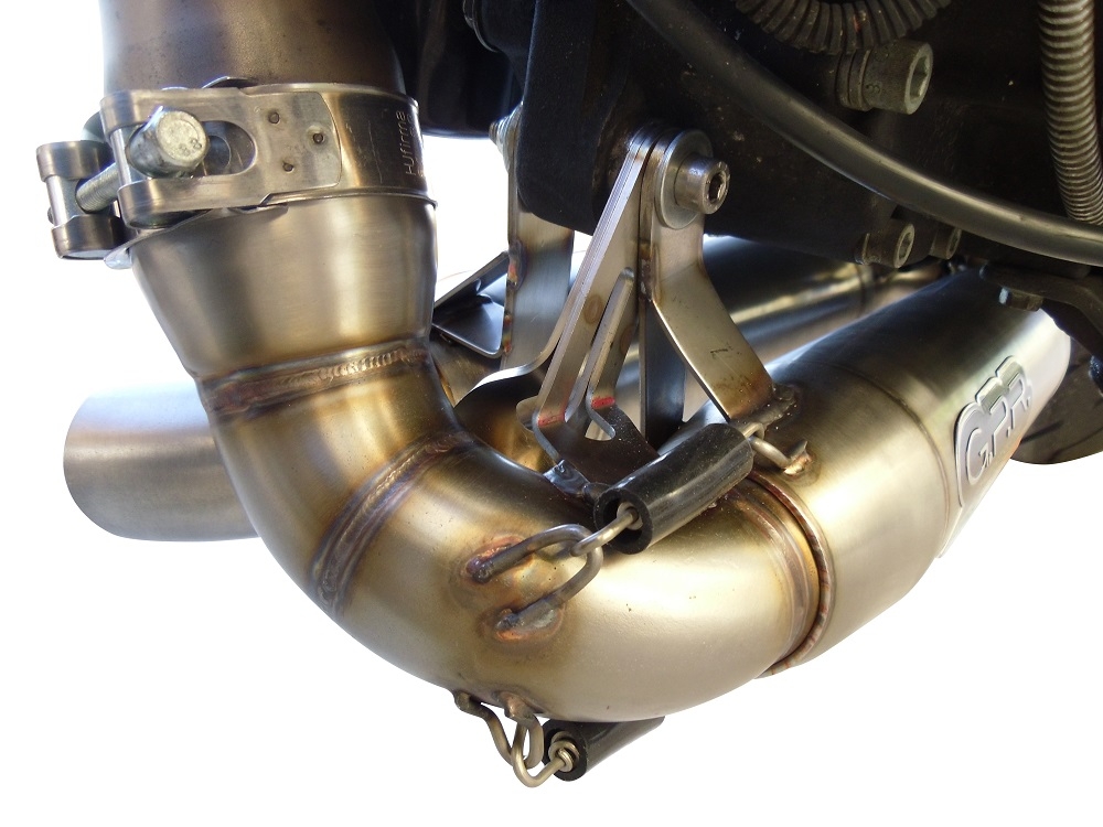 GPR exhaust compatible with  Buell Xb 9 2003-2007, Deeptone Inox, Dual Homologated legal slip-on exhaust including removable db killers and link pipes 