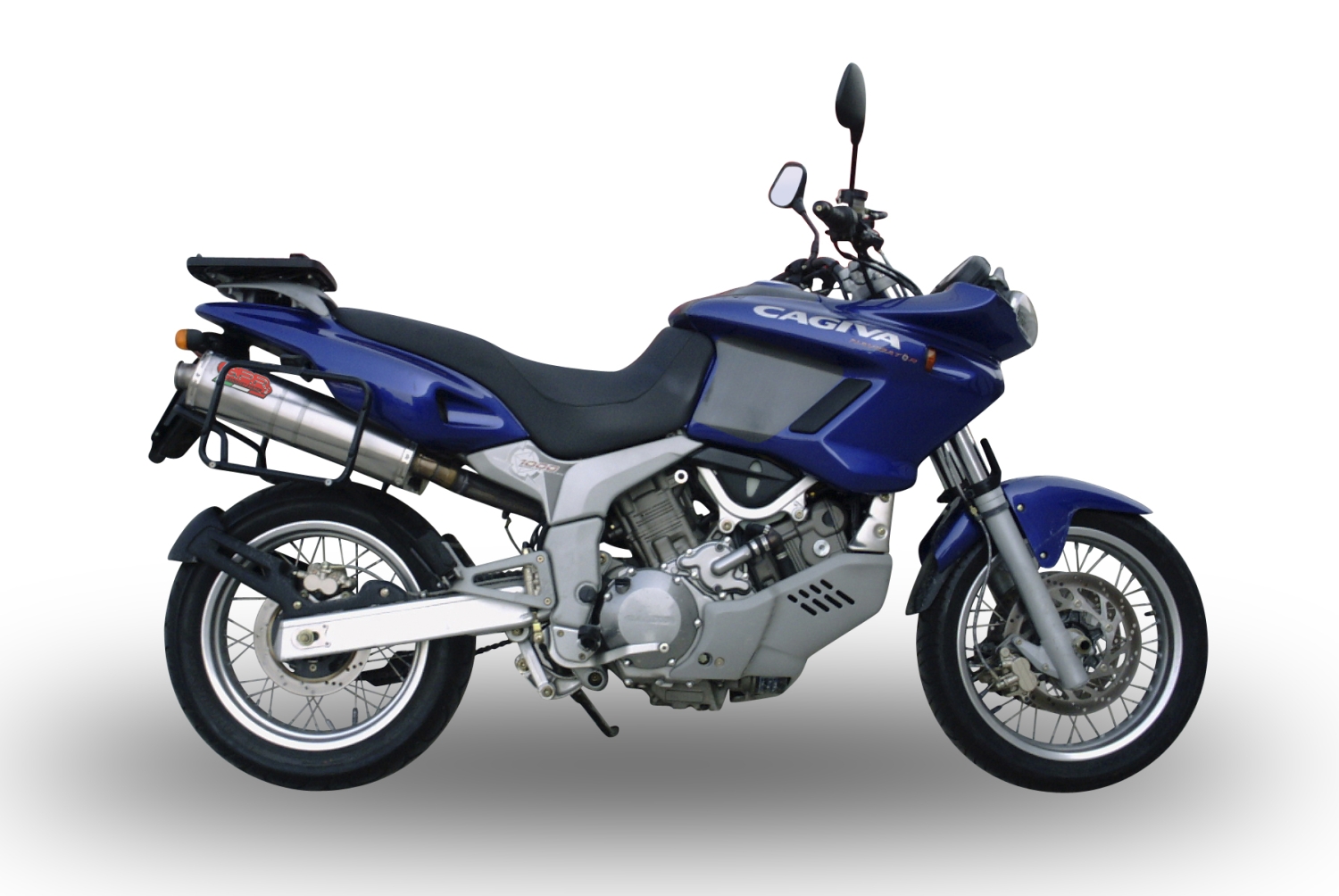 GPR exhaust compatible with  Cagiva Navigator 1000 2000-2005, Trioval, Dual Homologated legal slip-on exhaust including removable db killers and link pipes 