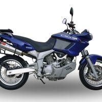 GPR exhaust compatible with  Cagiva Navigator 1000 2000-2005, Trioval, Dual Homologated legal slip-on exhaust including removable db killers and link pipes 