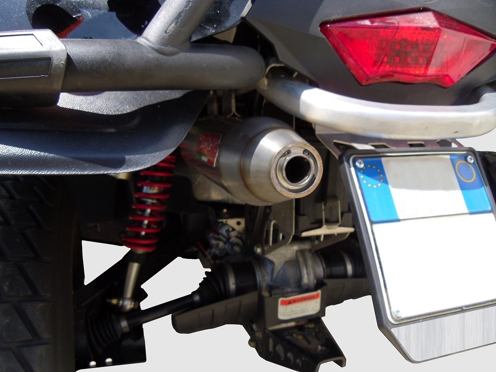 Scarico GPR compatibile con  Can Am Outlander 800 R short chassis 2013-2015, Deeptone Atv, Scarico omologato, silenziatore con db killer estraibile e raccordo specifico
