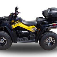 Scarico GPR compatibile con  Can Am Outlander 800 R short chassis 2013-2015, Deeptone Atv, Scarico omologato, silenziatore con db killer estraibile e raccordo specifico