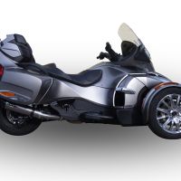 GPR pot echappement compatible avec  Can Am Spyder 1000 St -Sts 2013-2016, New Grand Prix Evo Titanium, Échappement légal, homologué,silencieux avec db killer amovible et tuyau de liaison spécifique 