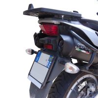 Scarico GPR compatibile con  Aprilia Etv Caponord 1000 Rally 2001-2007, Furore Nero, Coppia di terminali di scarico omologati, forniti con db killer removibile, catalizzatori e raccordi specifici