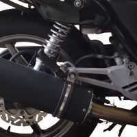 Scarico GPR compatibile con  Honda Cb 500 - S 1993-2005, Furore Poppy, Scarico omologato, silenziatore con db killer estraibile e raccordo specifico