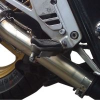 Scarico GPR compatibile con  Honda Cb 500 - S 1993-2005, Satinox , Scarico omologato, silenziatore con db killer estraibile e raccordo specifico