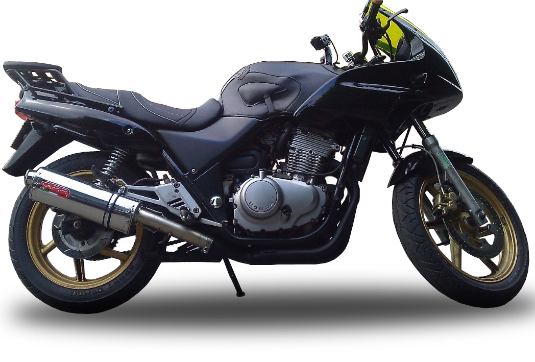 GPR exhaust compatible with  Honda Cb 500 - S 1993-2005, Trioval, Homologated legal slip-on exhaust including removable db killer and link pipe 