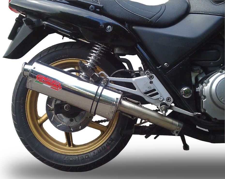 GPR exhaust compatible with  Honda Cb 500 - S 1993-2005, Trioval, Homologated legal slip-on exhaust including removable db killer and link pipe 