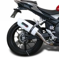GPR exhaust compatible with  Honda Cb 500 X 2016-2018, Albus Evo4, Homologated legal slip-on exhaust including removable db killer and link pipe 