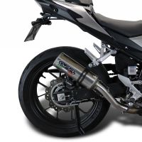 Scarico GPR compatibile con  Honda Cb 500 X 2016-2018, M3 Inox , Scarico omologato, silenziatore con db killer estraibile e raccordo specifico
