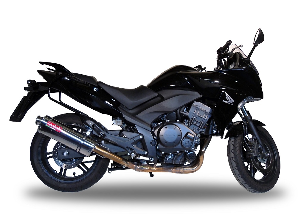 GPR exhaust compatible with  Honda Cbf 1000 - ST  2010-2016, Trioval, Homologated legal slip-on exhaust including removable db killer and link pipe 