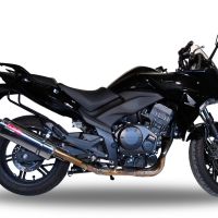GPR exhaust compatible with  Honda Cbf 1000 - ST  2010-2016, Trioval, Homologated legal slip-on exhaust including removable db killer and link pipe 
