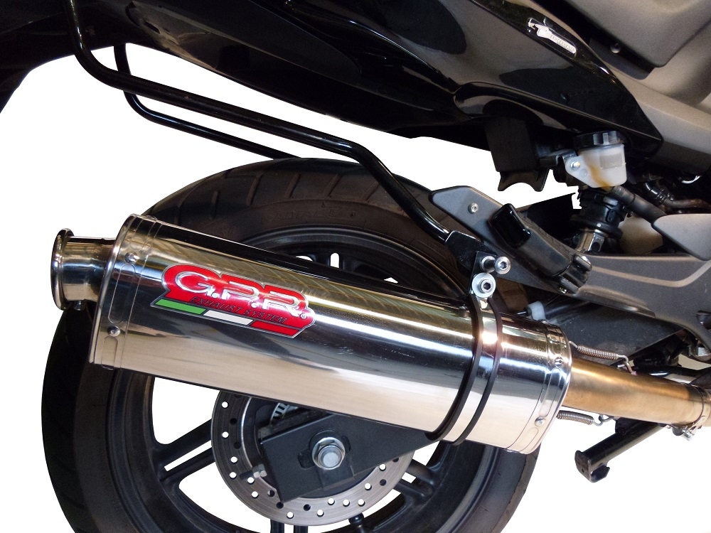 GPR exhaust compatible with  Honda Cbf 1000 - ST  2010-2016, Trioval, Homologated legal slip-on exhaust including removable db killer and link pipe 