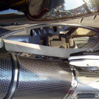 Scarico GPR compatibile con  Honda Cbf 600 - N 2004-2006, Furore Nero, Scarico omologato, silenziatore con db killer estraibile e raccordo specifico