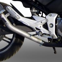 Scarico GPR compatibile con  Honda Cbf 600 - N 2004-2006, Furore Nero, Scarico omologato, silenziatore con db killer estraibile e raccordo specifico