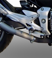 Scarico GPR compatibile con  Honda Cbf 600 - N 2004-2006, Trioval, Terminale di scarico omologato,fornito con db killer estraibile,catalizzatore e collettore