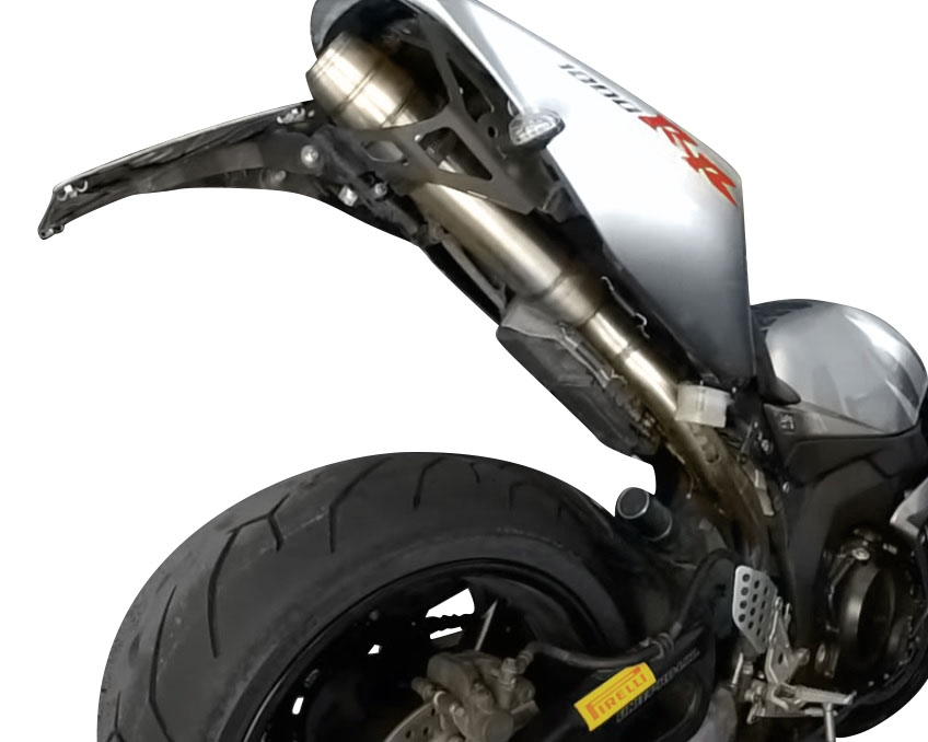 GPR exhaust compatible with  Honda Cbr 1000 Rr 2004-2007, Deeptone Inox, Racing slip-on exhaust including link pipe 