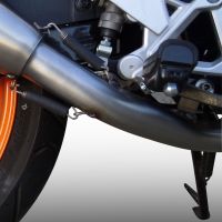 Scarico GPR compatibile con  Honda Cbr 125 R 2011-2016, Furore Nero, Scarico completo omologato,fornito con db killer estraibile,catalizzatore e collettore