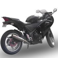 Scarico GPR compatibile con  Honda Cbr 250 R 2010-2014, Deeptone Inox, Terminale di scarico omologato,fornito con db killer estraibile,catalizzatore e collettore
