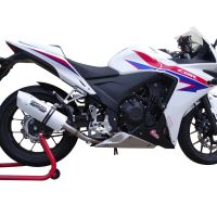 Scarico GPR compatibile con  Honda Cbr 500 R 2012-2016, Albus Ceramic, Scarico omologato, silenziatore con db killer estraibile e raccordo specifico