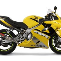 Scarico GPR compatibile con  Honda Cbr 600 F - Sport  2001-2007, Deeptone Inox, Terminale di scarico omologato,fornito con db killer estraibile,catalizzatore e collettore