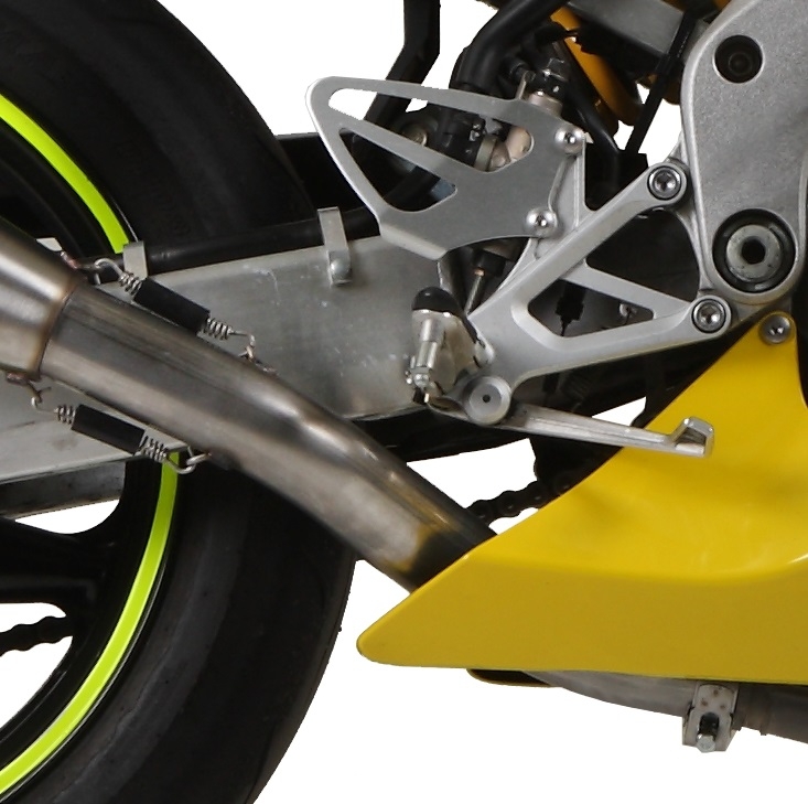 GPR exhaust compatible with  Honda Cbr 600 F - Sport  2001-2007, Trioval, Homologated legal slip-on exhaust including removable db killer, link pipe and catalyst 