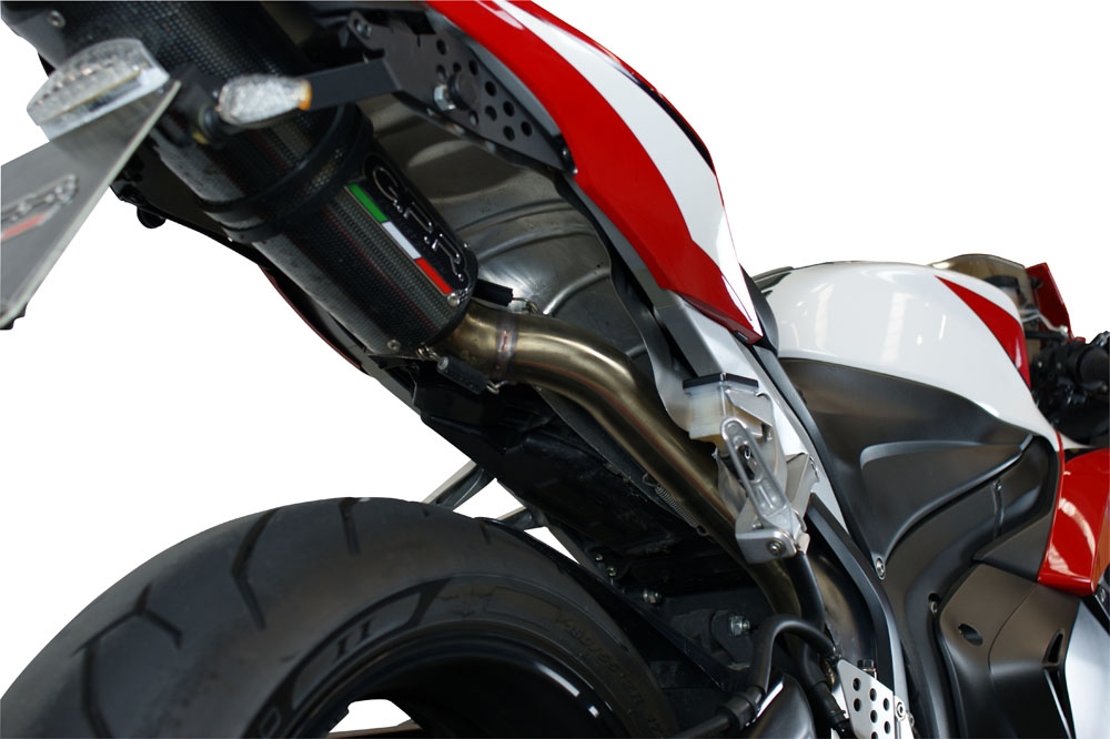 GPR exhaust compatible with  Honda Cbr 600 Rr  2005-2006, Tiburon Titanium, Homologated legal slip-on exhaust including removable db killer and link pipe 