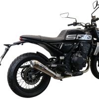 Scarico GPR compatibile con  Brixton CroSsfire 500 X  2022-2023, Powercone Evo, Scarico omologato, silenziatore con db killer estraibile e raccordo specifico