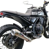 Scarico GPR compatibile con  Brixton CroSsfire 500 X  2022-2023, Powercone Evo, Scarico omologato, silenziatore con db killer estraibile e raccordo specifico