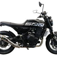 Scarico GPR compatibile con  Brixton CroSsfire 500 X  2022-2023, Ultracone, Scarico omologato, silenziatore con db killer estraibile e raccordo specifico