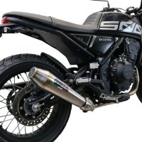 Scarico GPR compatibile con  Brixton CroSsfire 500 X  2022-2023, Ultracone, Scarico omologato, silenziatore con db killer estraibile e raccordo specifico