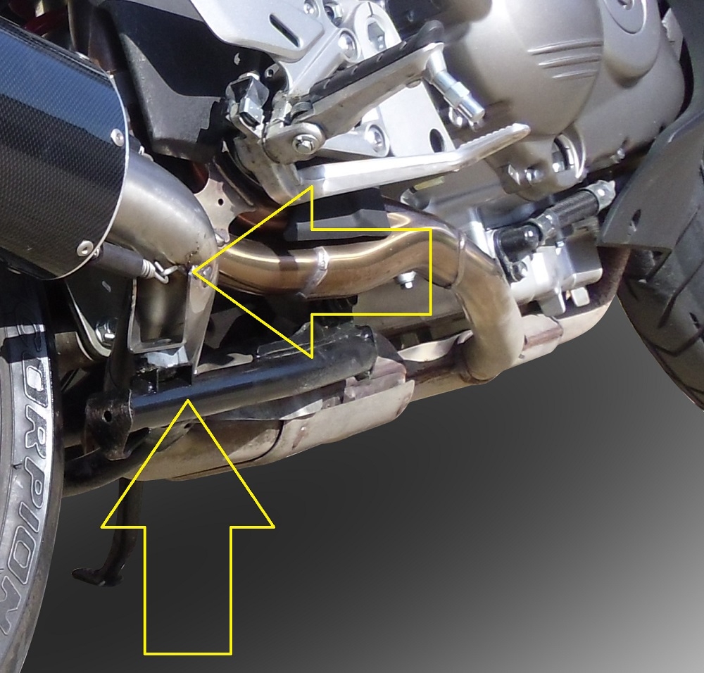 Scarico GPR compatibile con  Honda Crossrunner 800 Vfr 800 X 2011-2014, Albus Ceramic, Scarico omologato, silenziatore con db killer estraibile e raccordo specifico