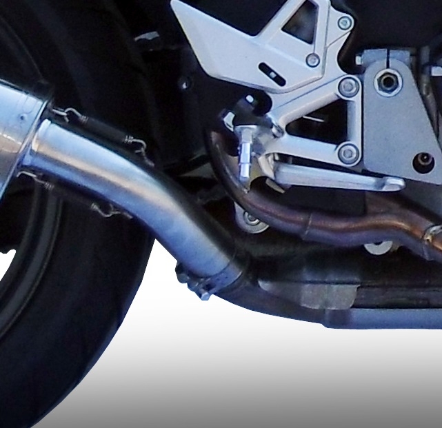 Scarico GPR compatibile con  Honda Crossrunner 800 Vfr 800 X 2011-2014, Albus Ceramic, Scarico omologato, silenziatore con db killer estraibile e raccordo specifico