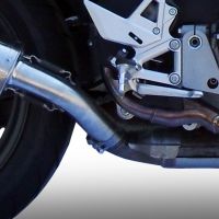 Scarico GPR compatibile con  Honda Crossrunner 800 Vfr 800 X 2011-2014, Albus Ceramic, Scarico omologato, silenziatore con db killer estraibile e raccordo specifico