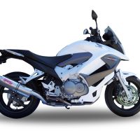 GPR exhaust compatible with  Honda Crossrunner 800 Vfr 800 X 2011-2014, Trioval, Homologated legal slip-on exhaust including removable db killer and link pipe 