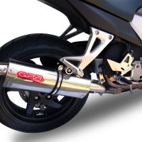 GPR exhaust compatible with  Honda Crossrunner 800 Vfr 800 X 2011-2014, Trioval, Homologated legal slip-on exhaust including removable db killer and link pipe 
