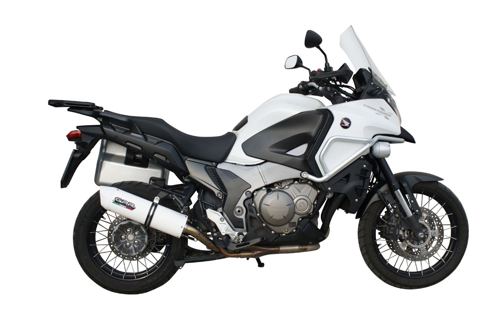 Scarico GPR compatibile con  Honda VFR1200X Crosstourer 2017-2020, Albus Evo4, Scarico omologato, silenziatore con db killer estraibile e raccordo specifico
