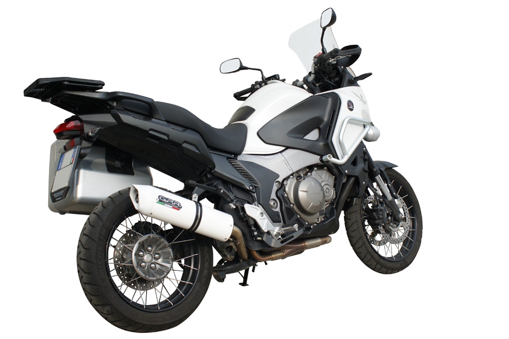 Scarico GPR compatibile con  Honda VFR1200X Crosstourer 2017-2020, Albus Evo4, Scarico omologato, silenziatore con db killer estraibile e raccordo specifico
