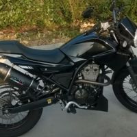 GPR exhaust compatible with  Derbi Mulhacèn  2006-2011, Furore Nero, Homologated legal slip-on exhaust including removable db killer and link pipe 