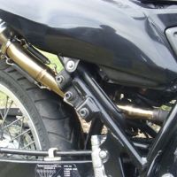 Scarico GPR compatibile con  Suzuki Dr 125 - Sm 2008-2015, Furore Nero, Terminale di scarico omologato, fornito con db killer estraibile, catalizzatore e raccordo specifico