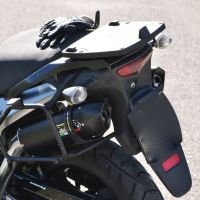 GPR exhaust compatible with  Suzuki V-Strom Dl 1000 2002-2013, Furore Nero, Dual Homologated legal slip-on exhaust including removable db killers and link pipes 