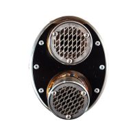 Scarico GPR compatibile con  Cf Moto 800 Mt Touring 2022-2024, Dual Titanium, Scarico omologato, silenziatore con db killer estraibile e raccordo specifico