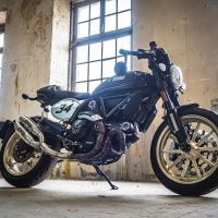 Scarico GPR compatibile con  Ducati Scrambler 800  2017-2020, Deeptone Inox, Coppia di terminali di scarico omologati, forniti con db killer removibile, catalizzatori e raccordi specifici