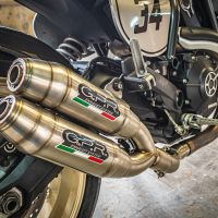 Scarico GPR compatibile con  Ducati Scrambler 800  2017-2020, Deeptone Inox, Coppia di terminali di scarico omologati, forniti con db killer removibile, catalizzatori e raccordi specifici