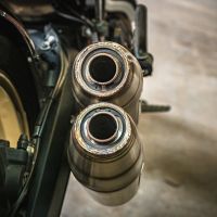 Scarico GPR compatibile con  Ducati Scrambler 800  2017-2020, Deeptone Inox, Coppia di terminali di scarico omologati, forniti con db killer removibile, catalizzatori e raccordi specifici