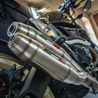 Scarico GPR compatibile con  Ducati Scrambler 800  2017-2020, Deeptone Inox, Coppia di terminali di scarico omologati, forniti con db killer removibile, catalizzatori e raccordi specifici