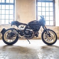 GPR escape compatível com  Ducati Scrambler 800  2015-2016, New Grand Prix Evo Poppy, Escape legal, homologado, silenciador com catalisador, db killer removível e tubo de ligação específico 