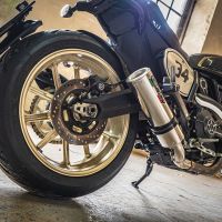 GPR exhaust compatible with  Ducati Scrambler 800  2017-2020, M3 Inox , Homologated legal slip-on exhaust including removable db killer, link pipe and catalyst 